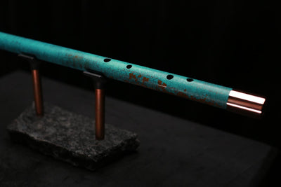 Copper Flute Legend #L00569 in Turquoise Shipwreck