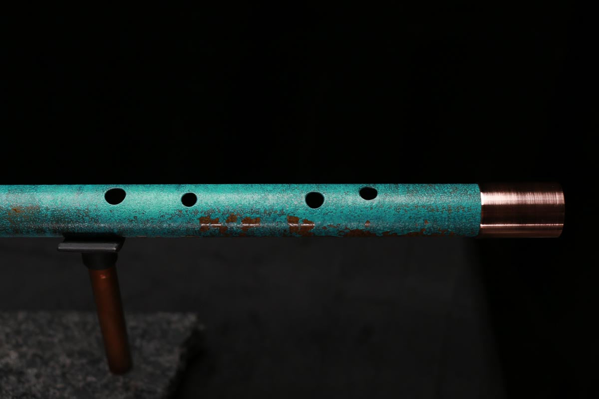 Copper Flute Legend #L00569 in Turquoise Shipwreck