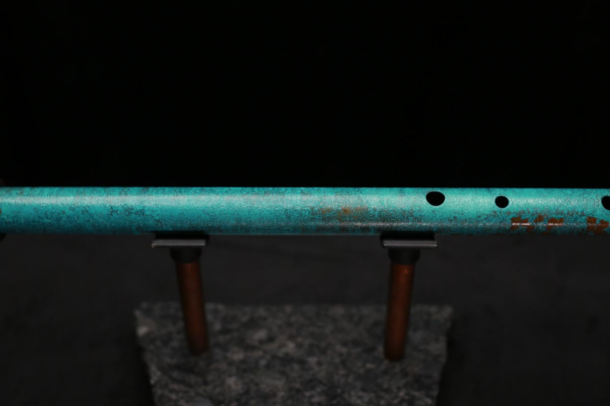 Copper Flute Legend #L00569 in Turquoise Shipwreck