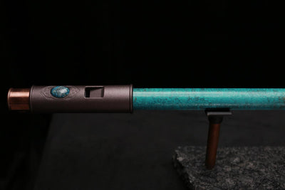 Copper Flute Legend #L00569 in Turquoise Shipwreck