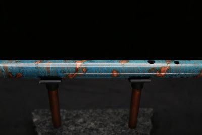 Copper Flute Legend #L00590 in Spiral Turquoise Burl w/End