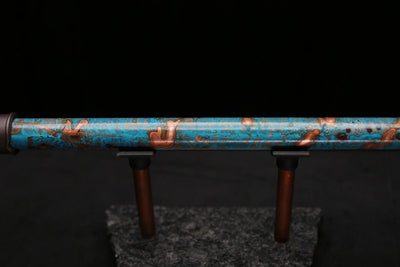 Copper Flute Legend #L00590 in Spiral Turquoise Burl w/End