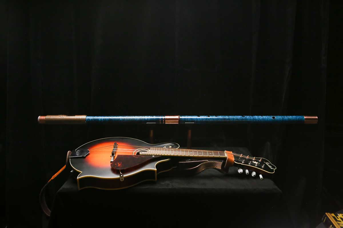 Bass F Copper Flute #BF0091 in Ocean Storm w/Special Details