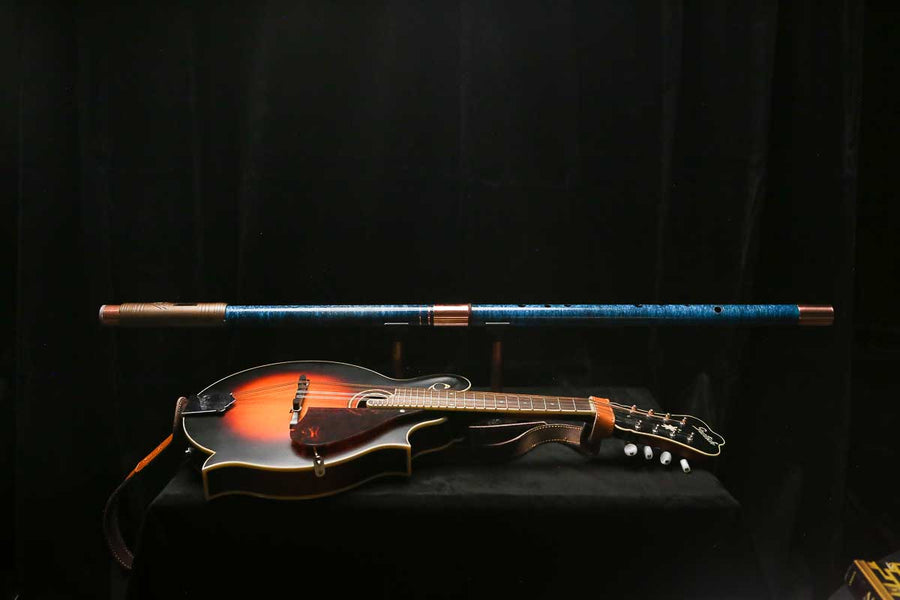 Bass F Copper Flute #BF0091 in Ocean Storm w/Special Details