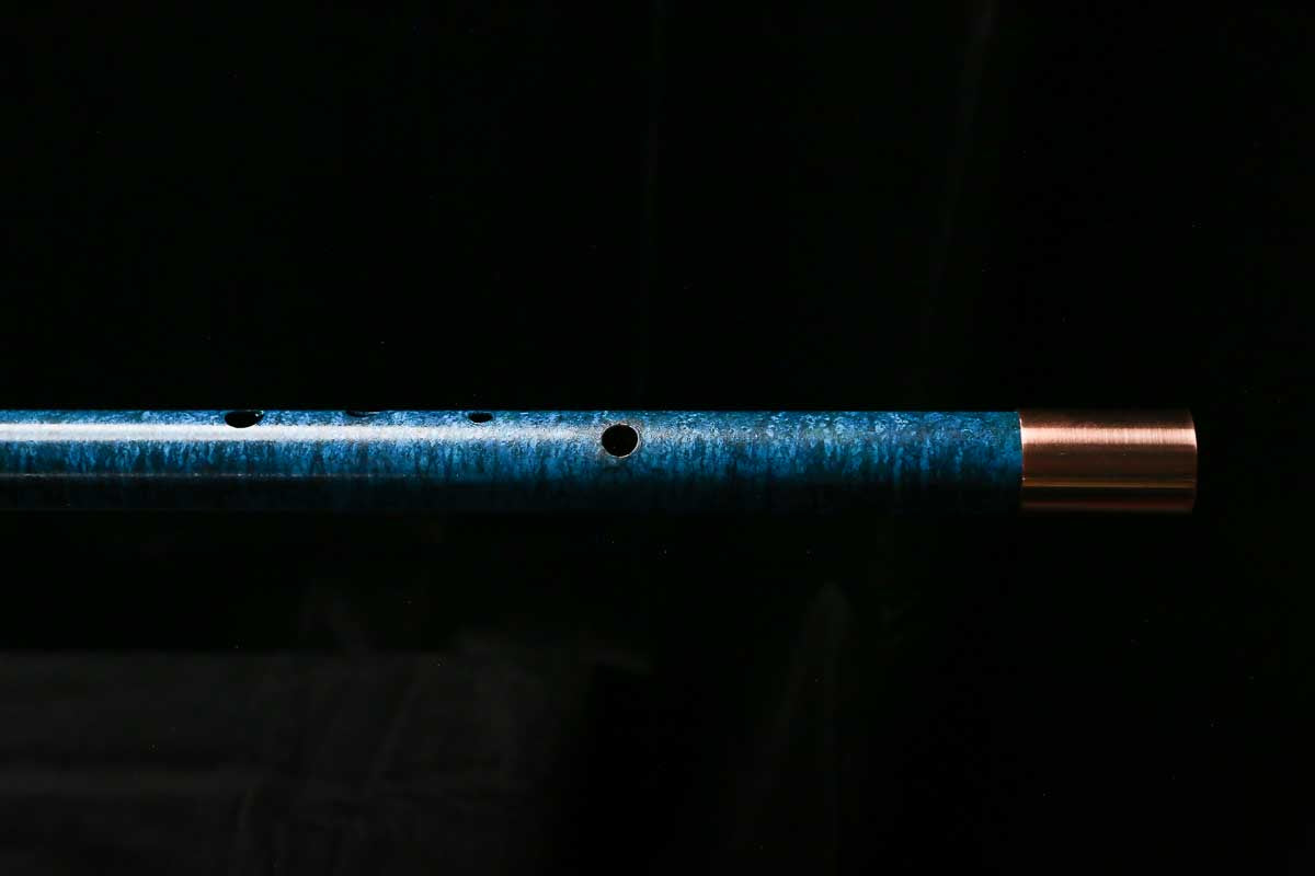 Bass F Copper Flute #BF0091 in Ocean Storm w/Special Details