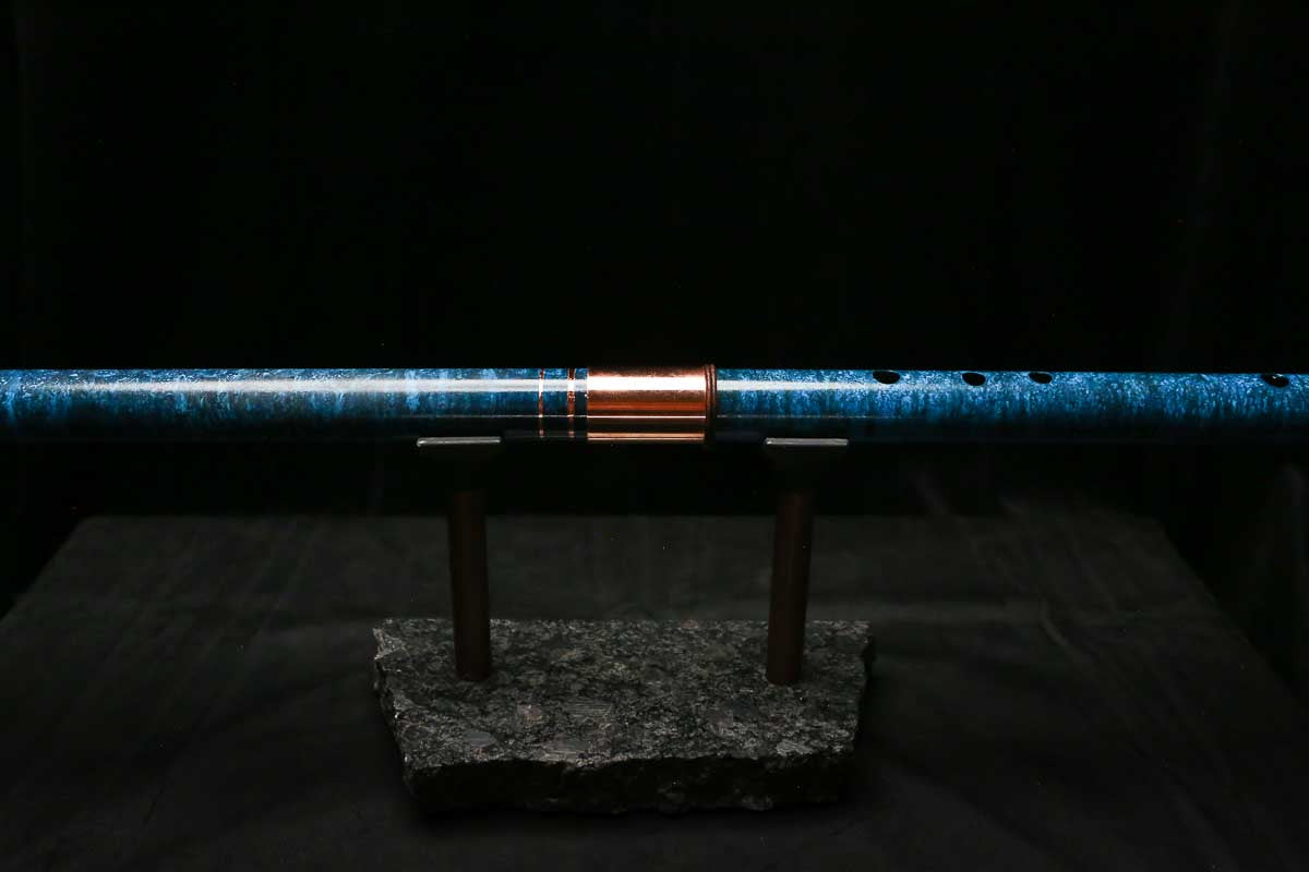 Bass F Copper Flute #BF0091 in Ocean Storm w/Special Details