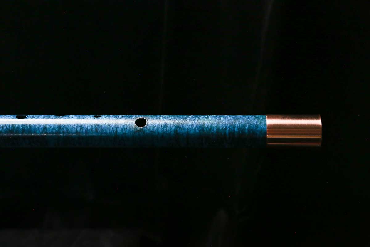 Bass F Copper Flute #BF0091 in Ocean Storm w/Special Details
