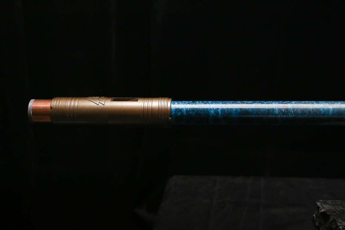 Bass F Copper Flute #BF0091 in Ocean Storm w/Special Details