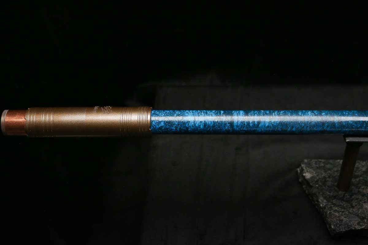 Bass F Copper Flute #BF0091 in Ocean Storm w/Special Details