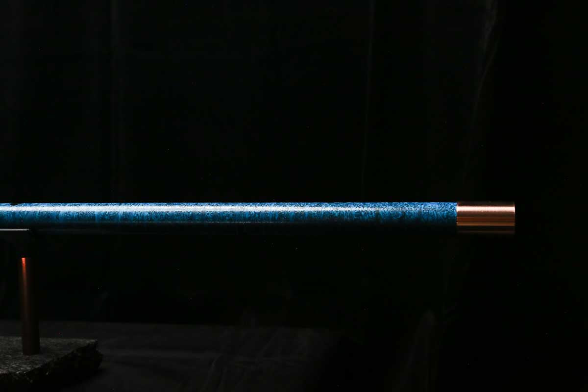 Bass F Copper Flute #BF0091 in Ocean Storm w/Special Details