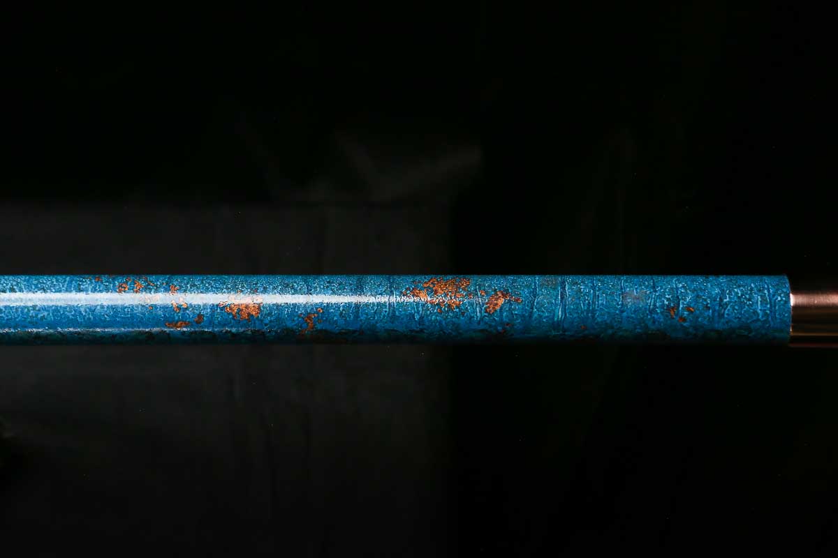 Bass F Copper Flute #BF0092 in Spalted Copper Turquoise