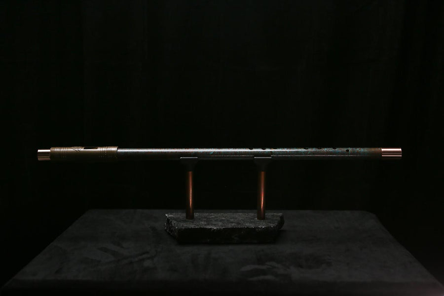 Low C Copper Flute #0183 in Deep Ocean Mist