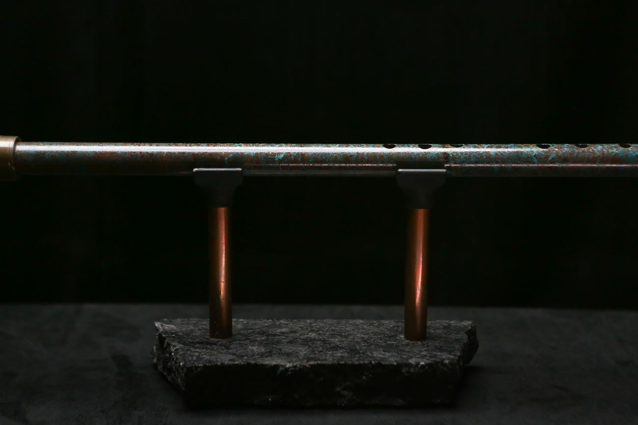 Low C Copper Flute #0183 in Deep Ocean Mist