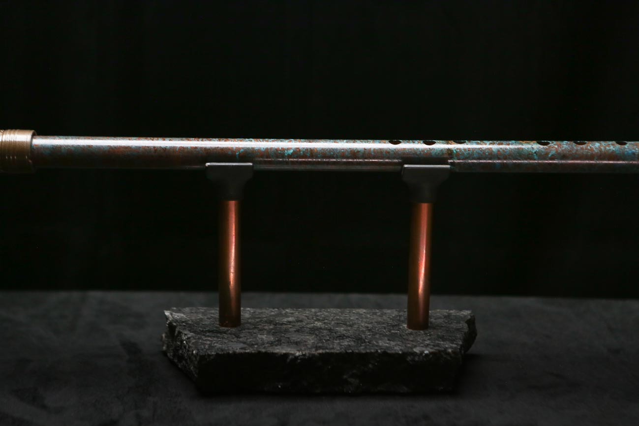 Low C Copper Flute #0183 in Deep Ocean Mist
