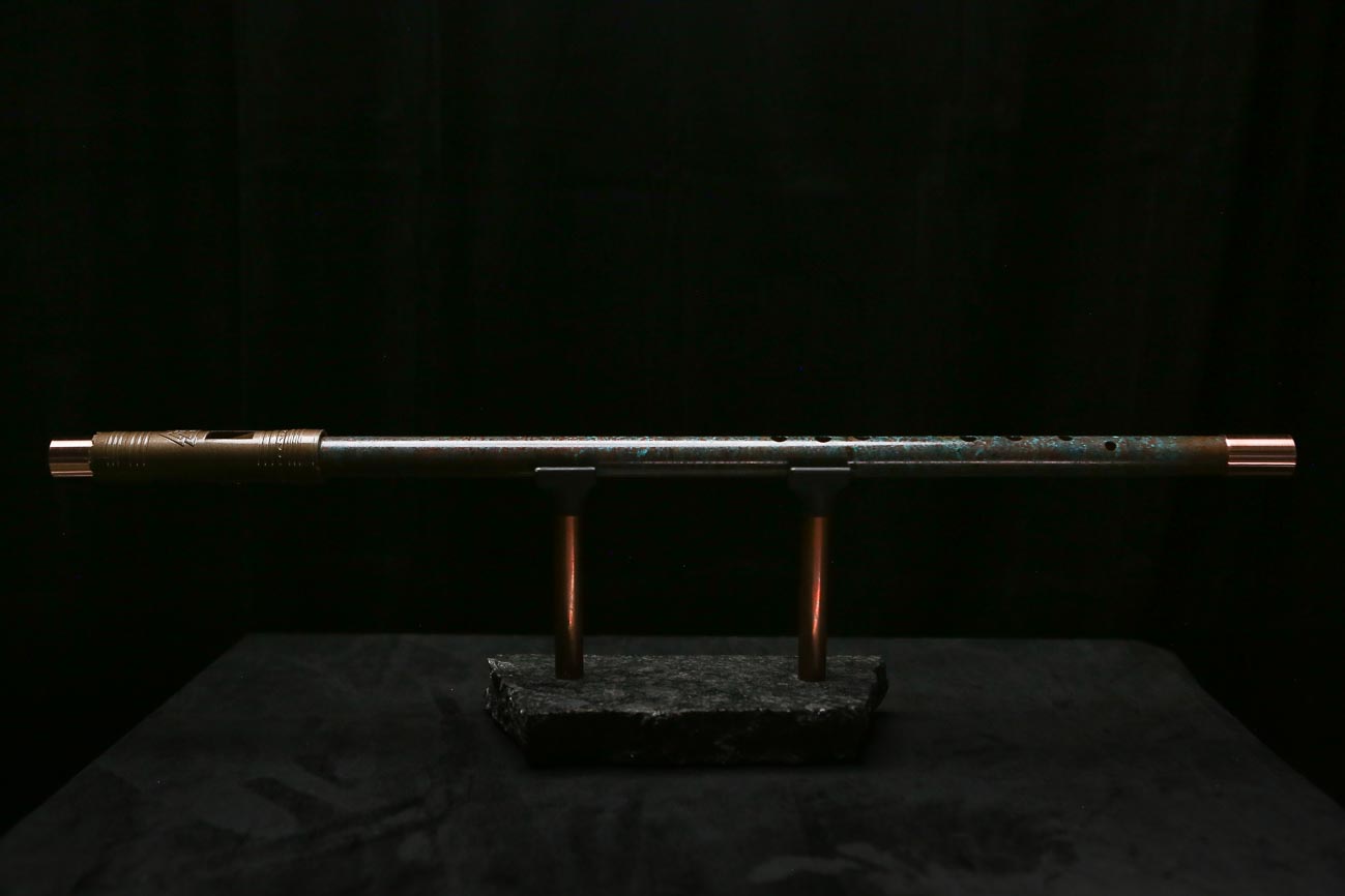 Low C Copper Flute #0183 in Deep Ocean Mist
