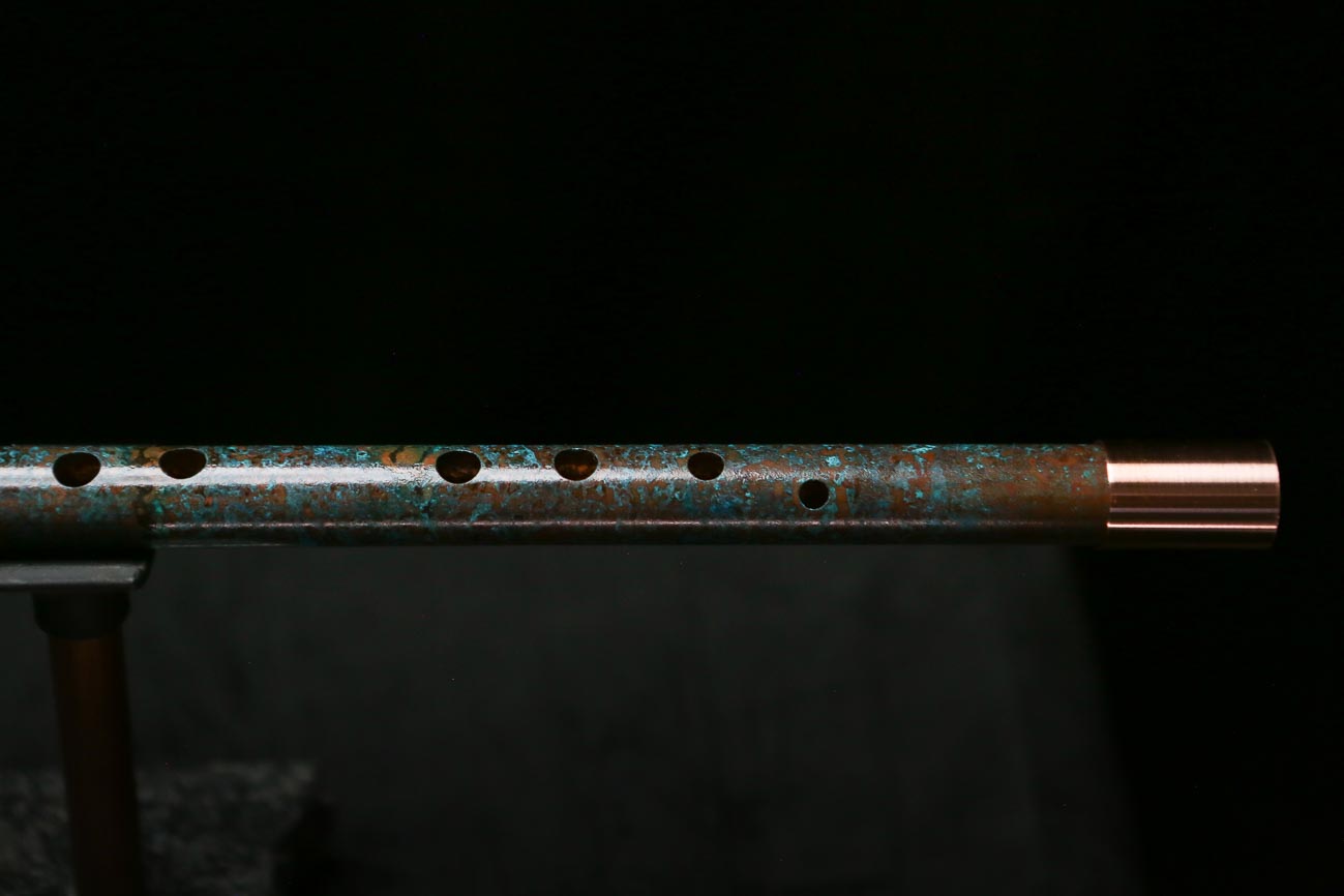 Low C Copper Flute #0183 in Deep Ocean Mist