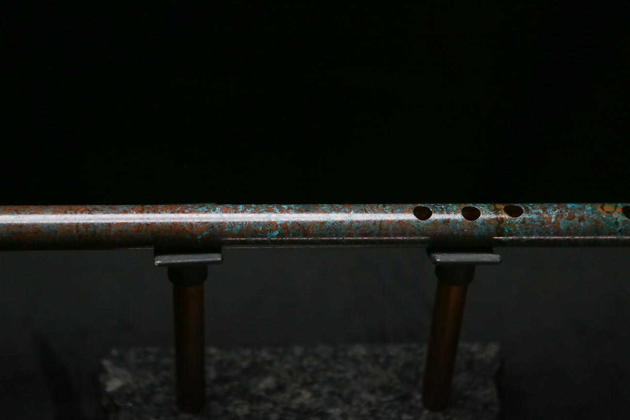 Low C Copper Flute #0183 in Deep Ocean Mist