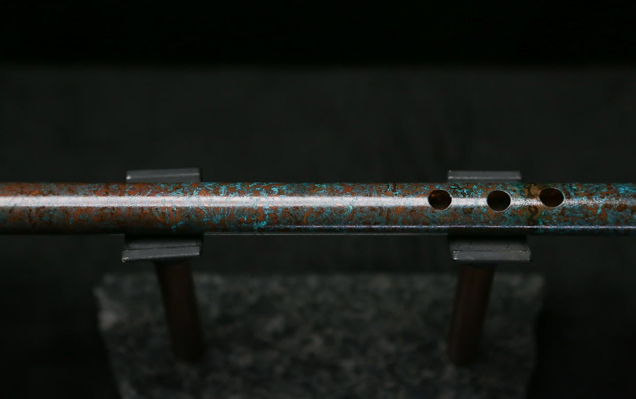Low C Copper Flute #0183 in Deep Ocean Mist