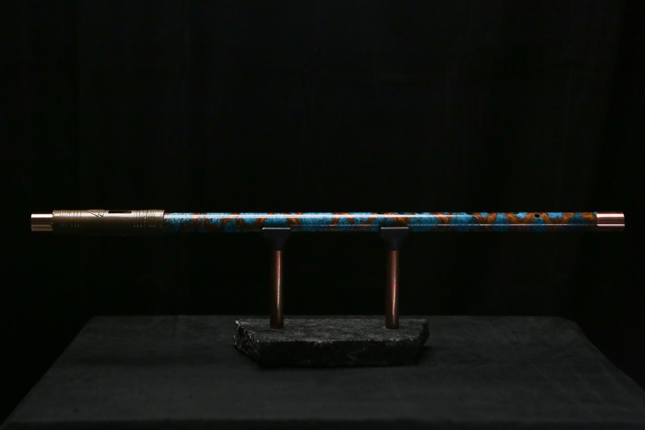 Low C Copper Flute #0184 in Double Ocean Helix