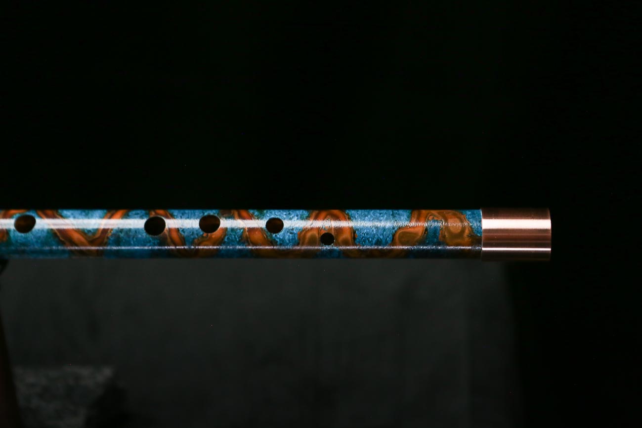Low C Copper Flute #0184 in Double Ocean Helix