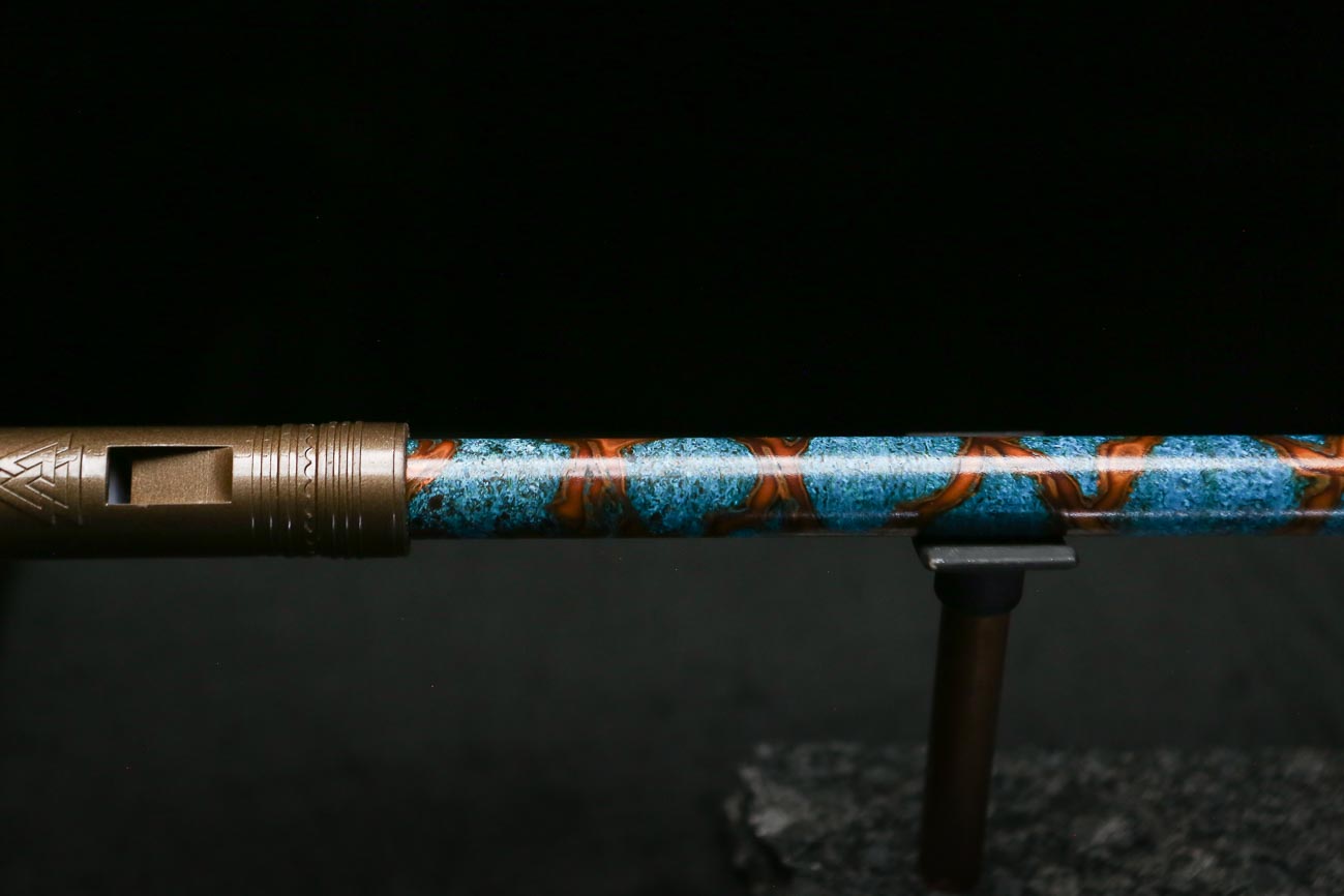 Low C Copper Flute #0184 in Double Ocean Helix