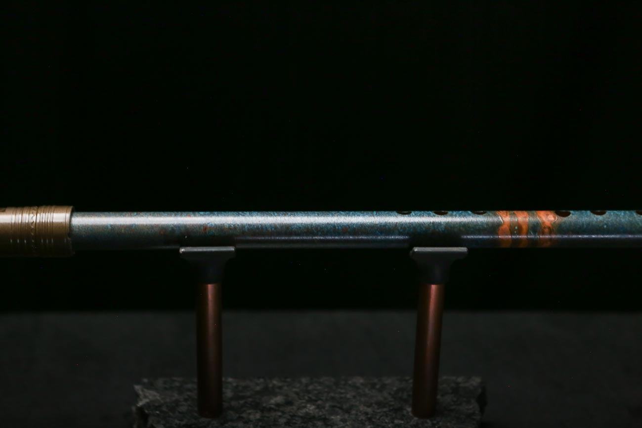 Low D Copper Flute #LDC0106 in Three Flame