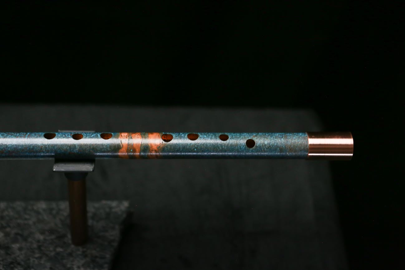 Low D Copper Flute #LDC0106 in Three Flame