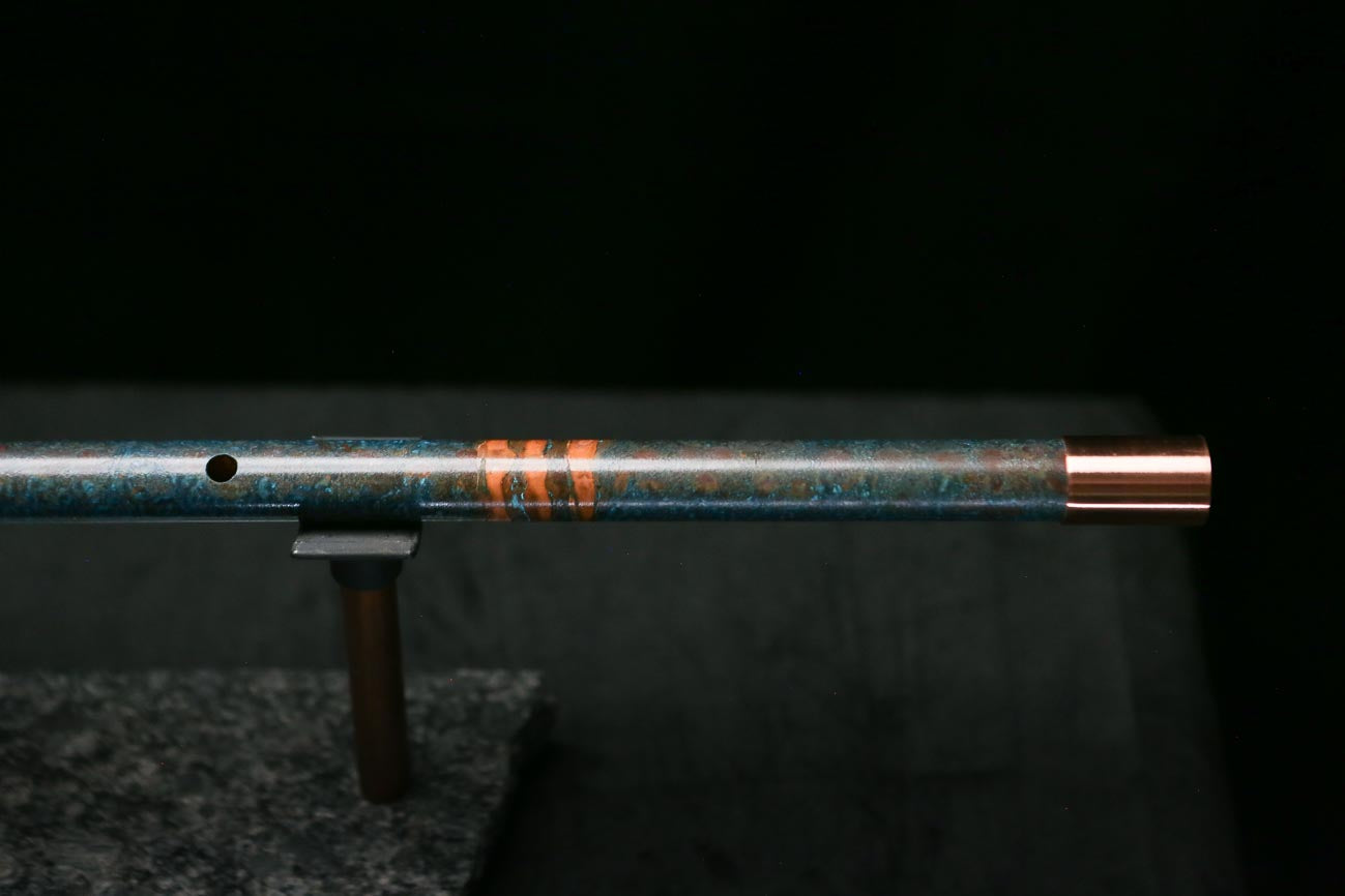 Low D Copper Flute #LDC0106 in Three Flame