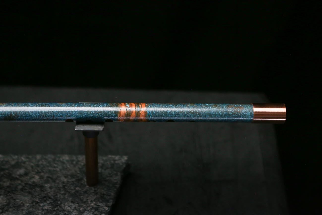 Low D Copper Flute #LDC0106 in Three Flame