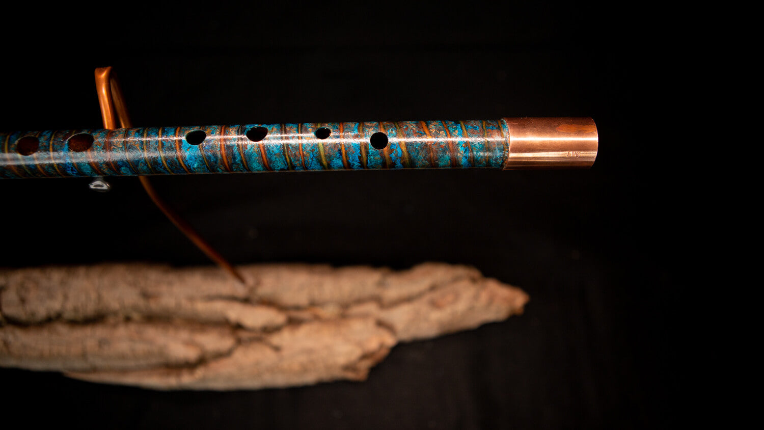 Low C Copper Flute in Arctic Circle Fire