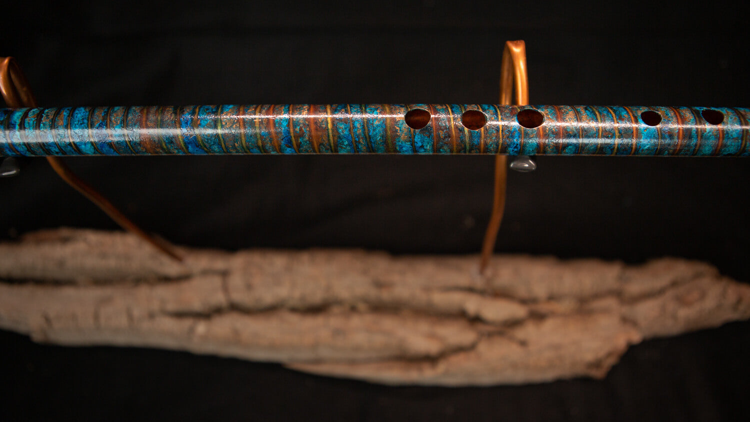 Low C Copper Flute in Arctic Circle Fire