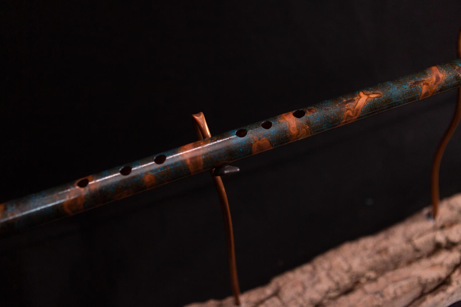 Copper Flute #0009 in Arctic Galaxy Burl, Low C