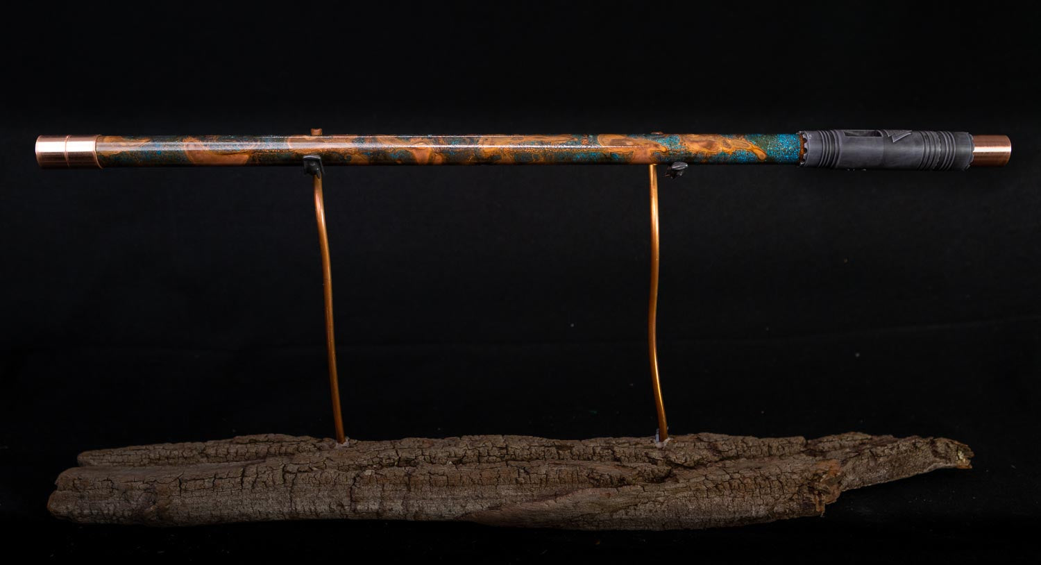 Copper Flute #0011 in Arctic Galaxy Burl, Low C