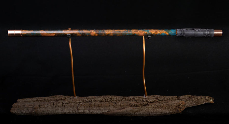 Copper Flute #0011 in Arctic Galaxy Burl, Low C
