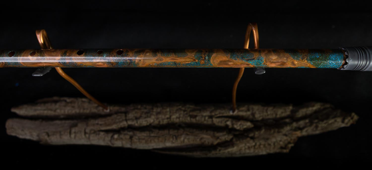 Copper Flute #0011 in Arctic Galaxy Burl, Low C