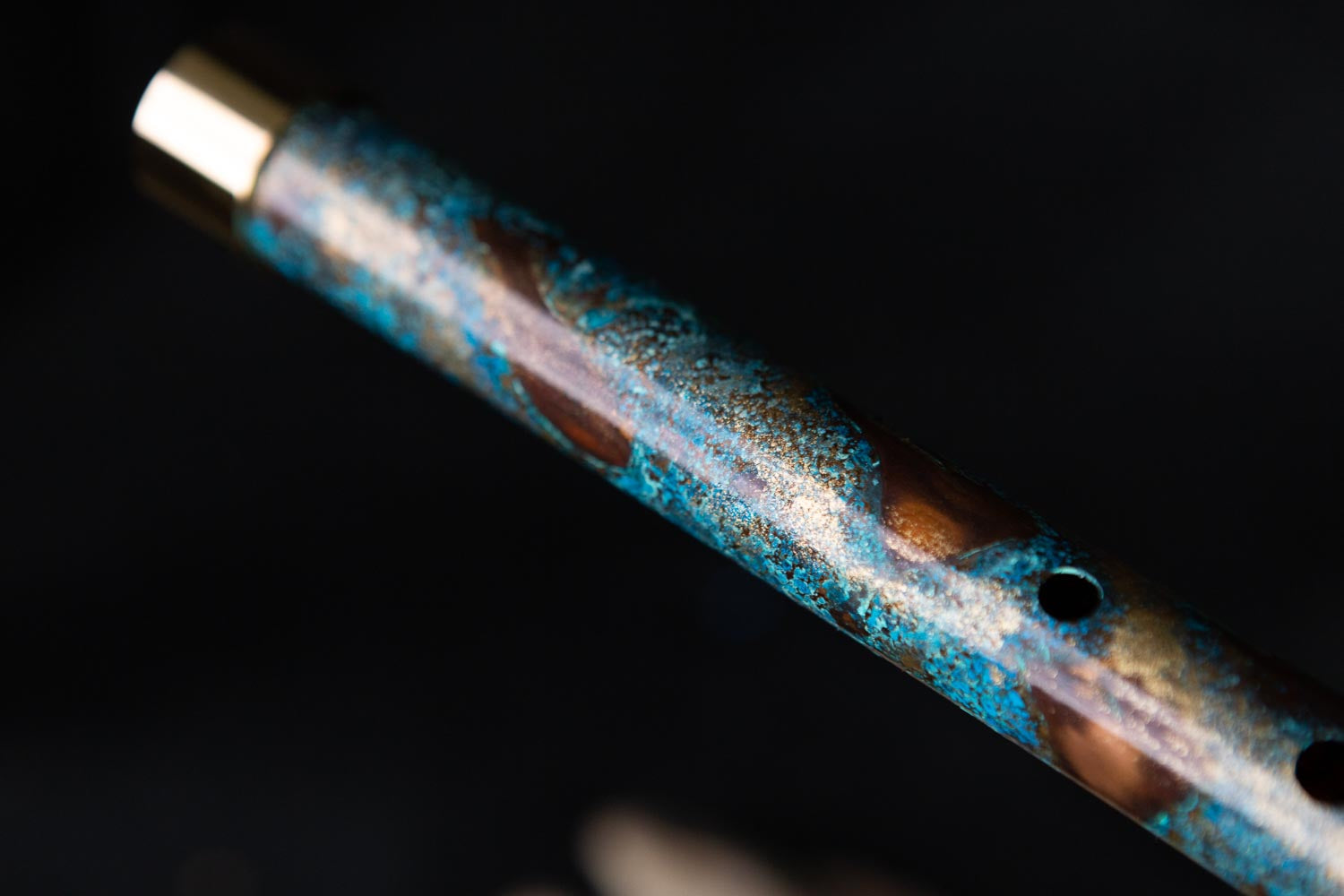 Copper Flute #G0002 in Golden Arctic Burl, Low C