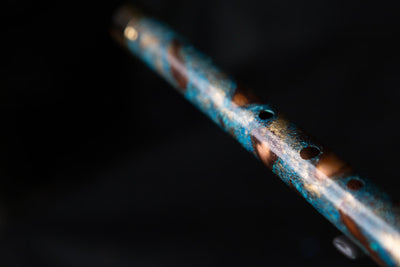 Copper Flute #G0002 in Golden Arctic Burl, Low C