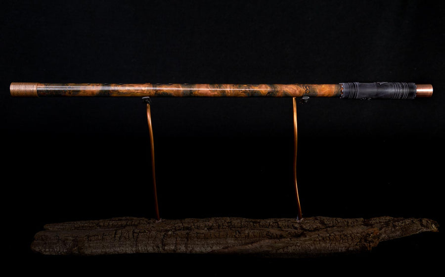 Copper Flute #0012 in Spalted Copper Burl, Low C