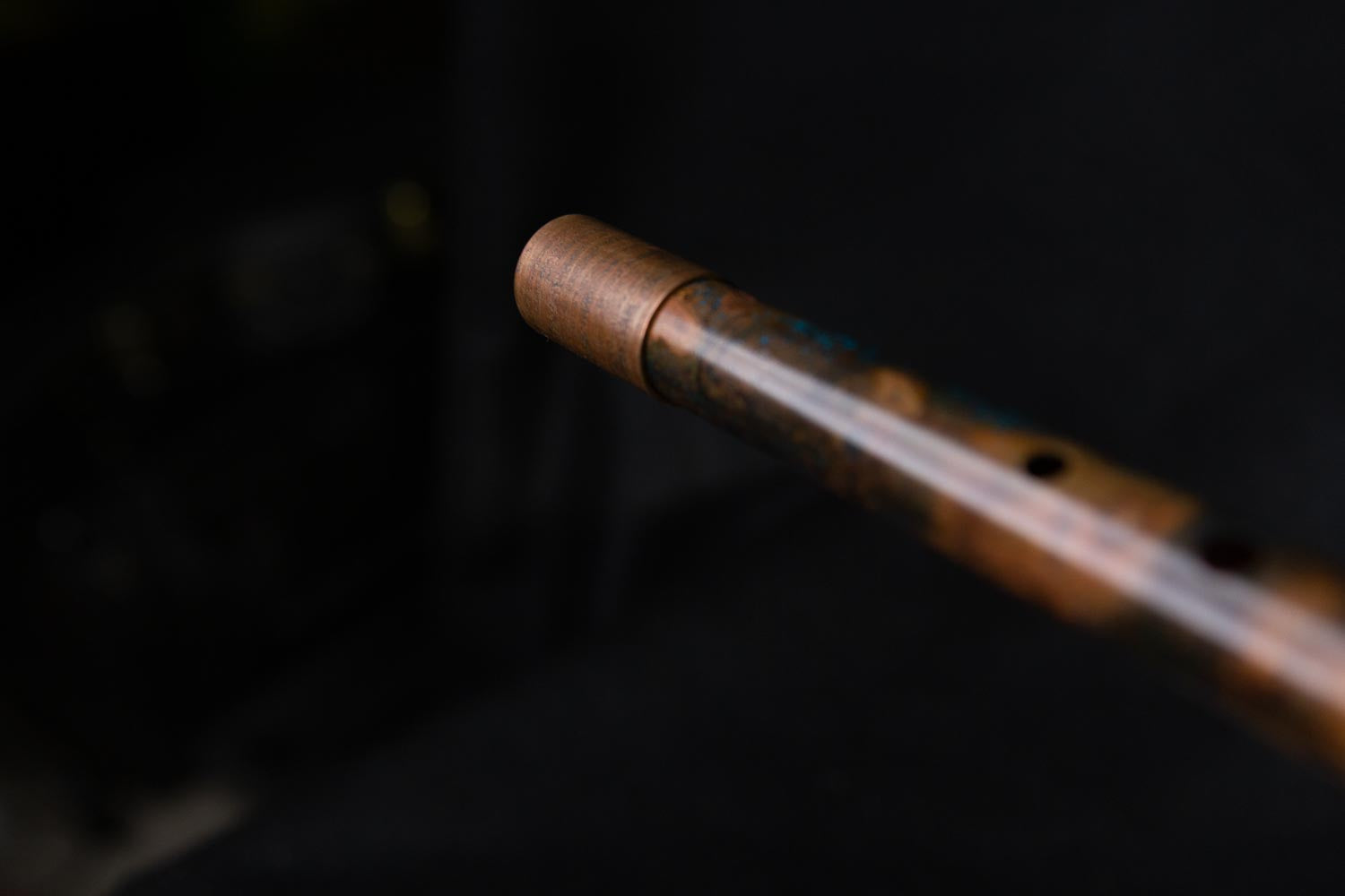 Copper Flute #0012 in Spalted Copper Burl, Low C