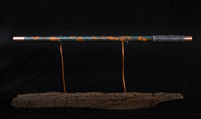 Copper Flute #0008 in Arctic Galaxy Burl, Low C