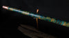 Copper Flute #0005 in Turquoise Spiral Waves, Low C