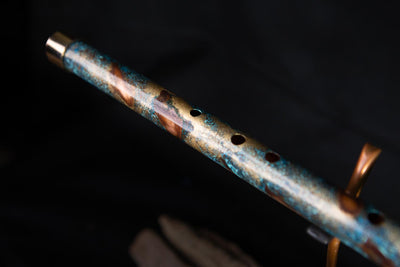 Copper Flute #G0003 in Golden Arctic Burl, Low C
