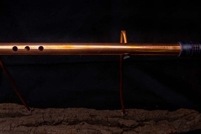 Copper Flute #PC0004 in Pure Copper With Arctic Burl End