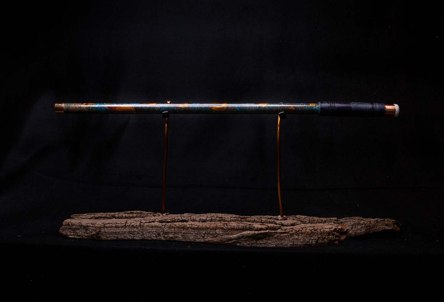 Copper Flute #0015 in Arctic Burl