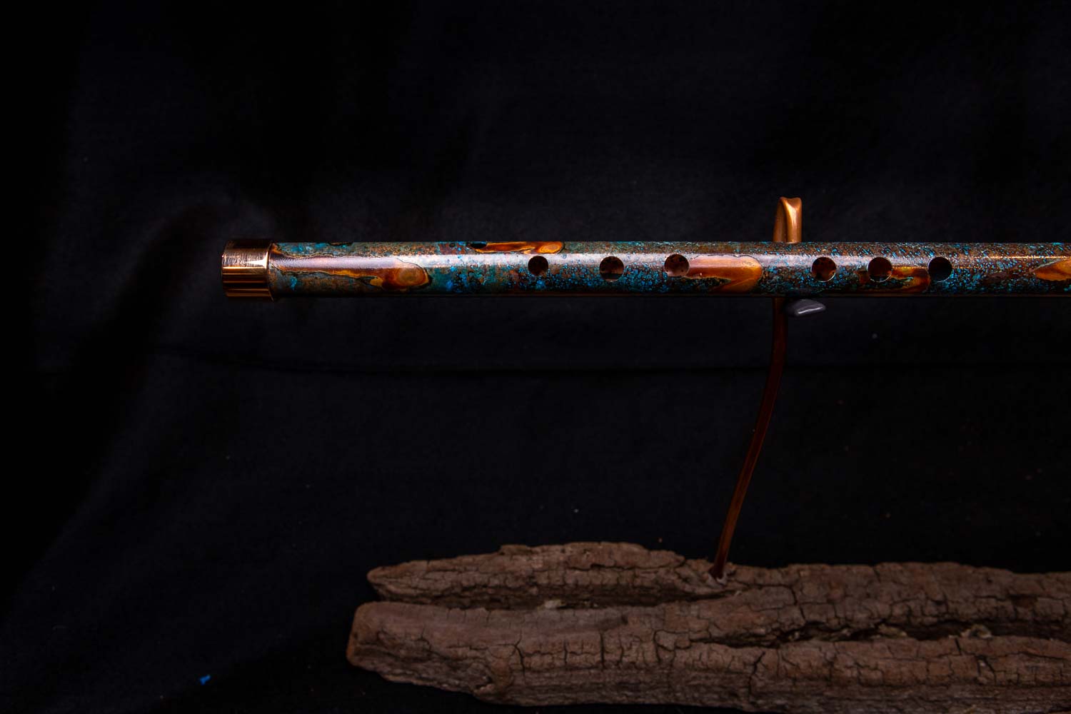 Copper Flute #0015 in Arctic Burl