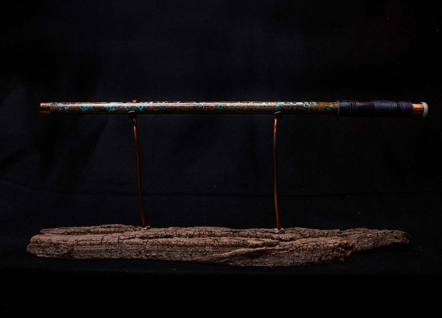 Copper Flute #0016 in Turquoise Sea Foam
