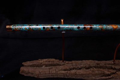 Copper Flute #0017 in Arctic Burl