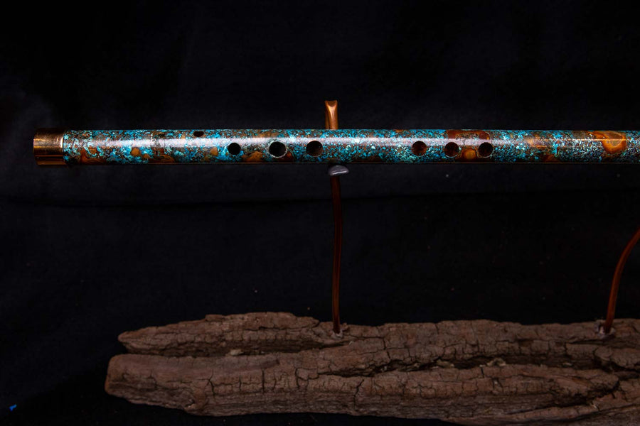Copper Flute #0017 in Arctic Burl