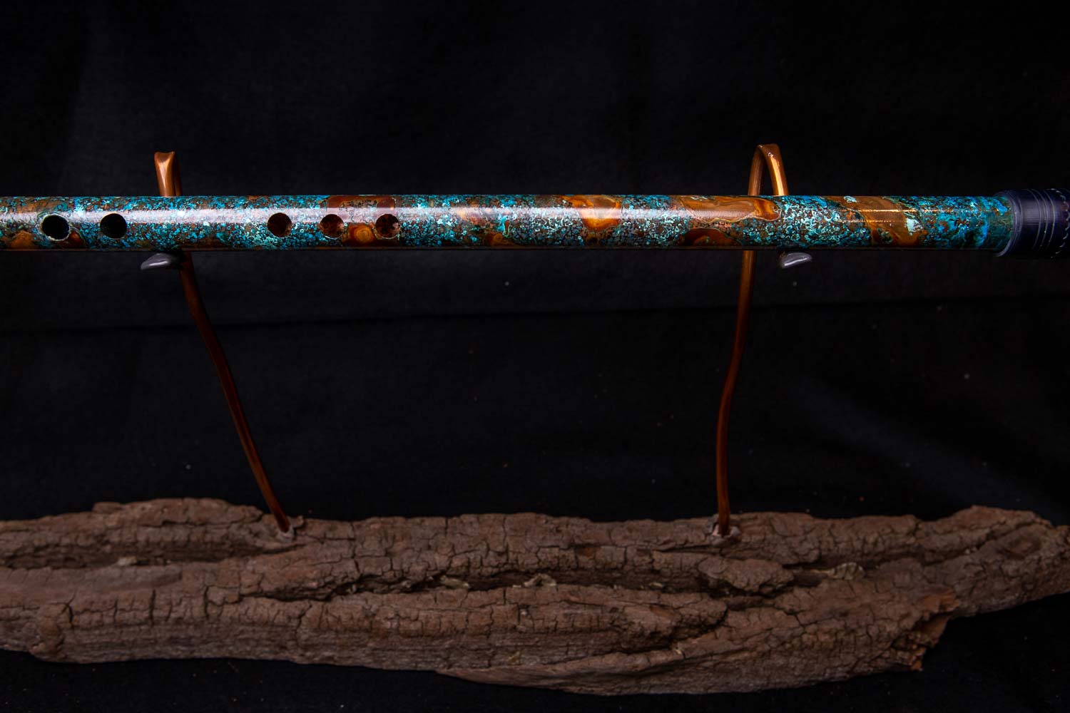 Copper Flute #0017 in Arctic Burl