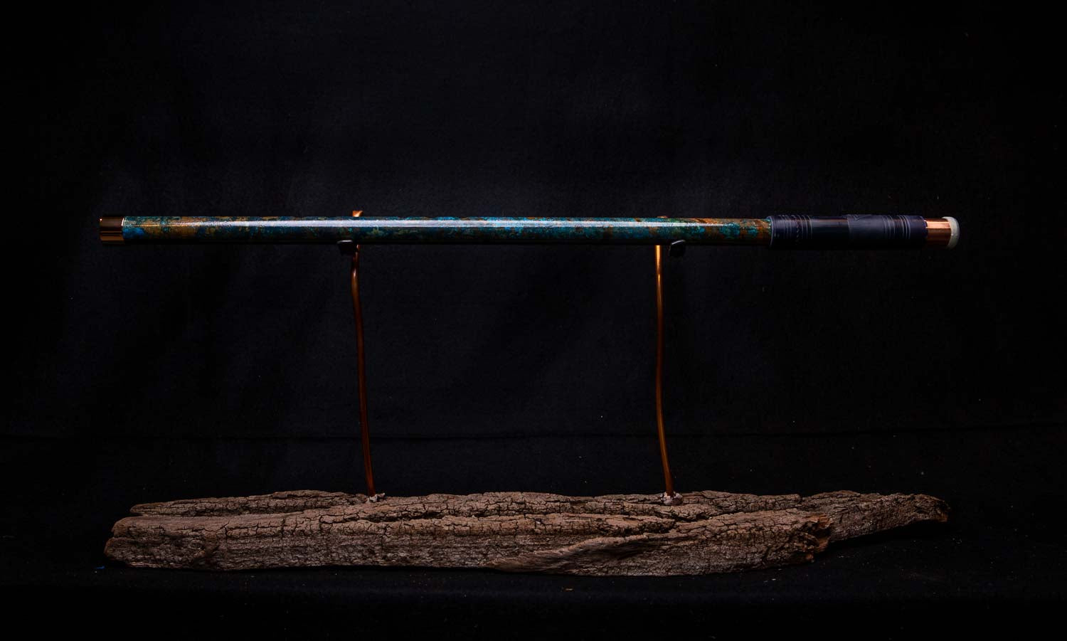 Copper Flute #0018 in Turquoise Ocean